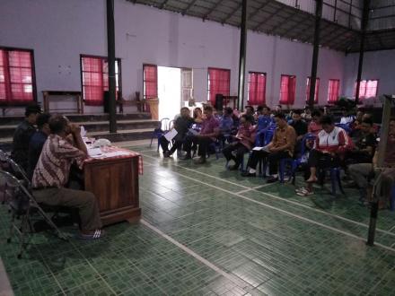 RAPAT PEMBENTUKAN PANITIA PORSENIDES PEJARAKAN TAHUN 2018